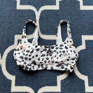aerie cheetah print scoop bikini top